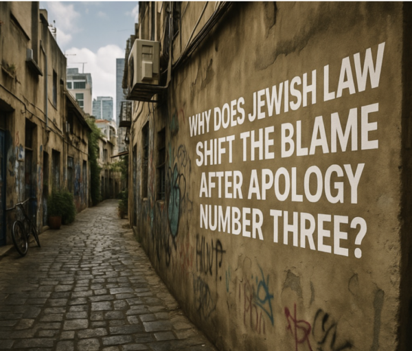 Why Jewish law Makes YOU Responsible After the Third Apology (It’s Not About Being Nice)