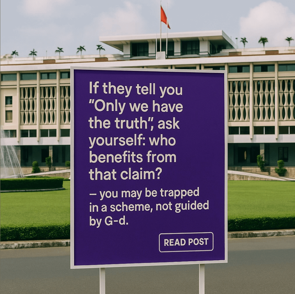 Sign about G-d and schemes