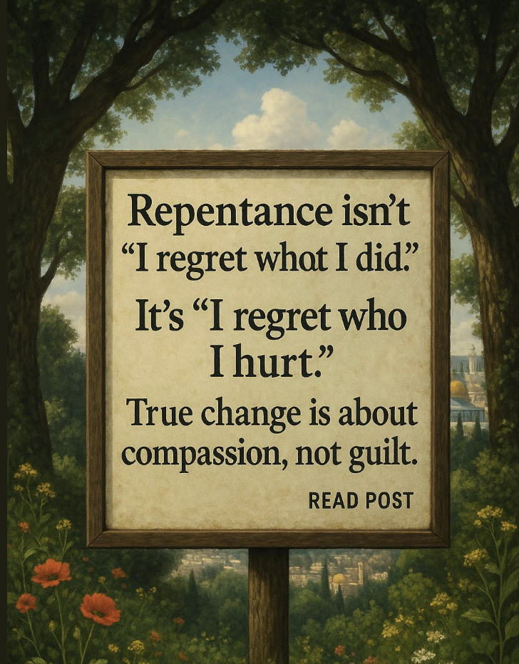 sign about repentance