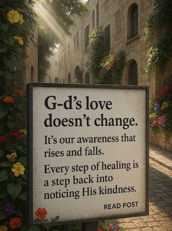 Sign about G-d's love