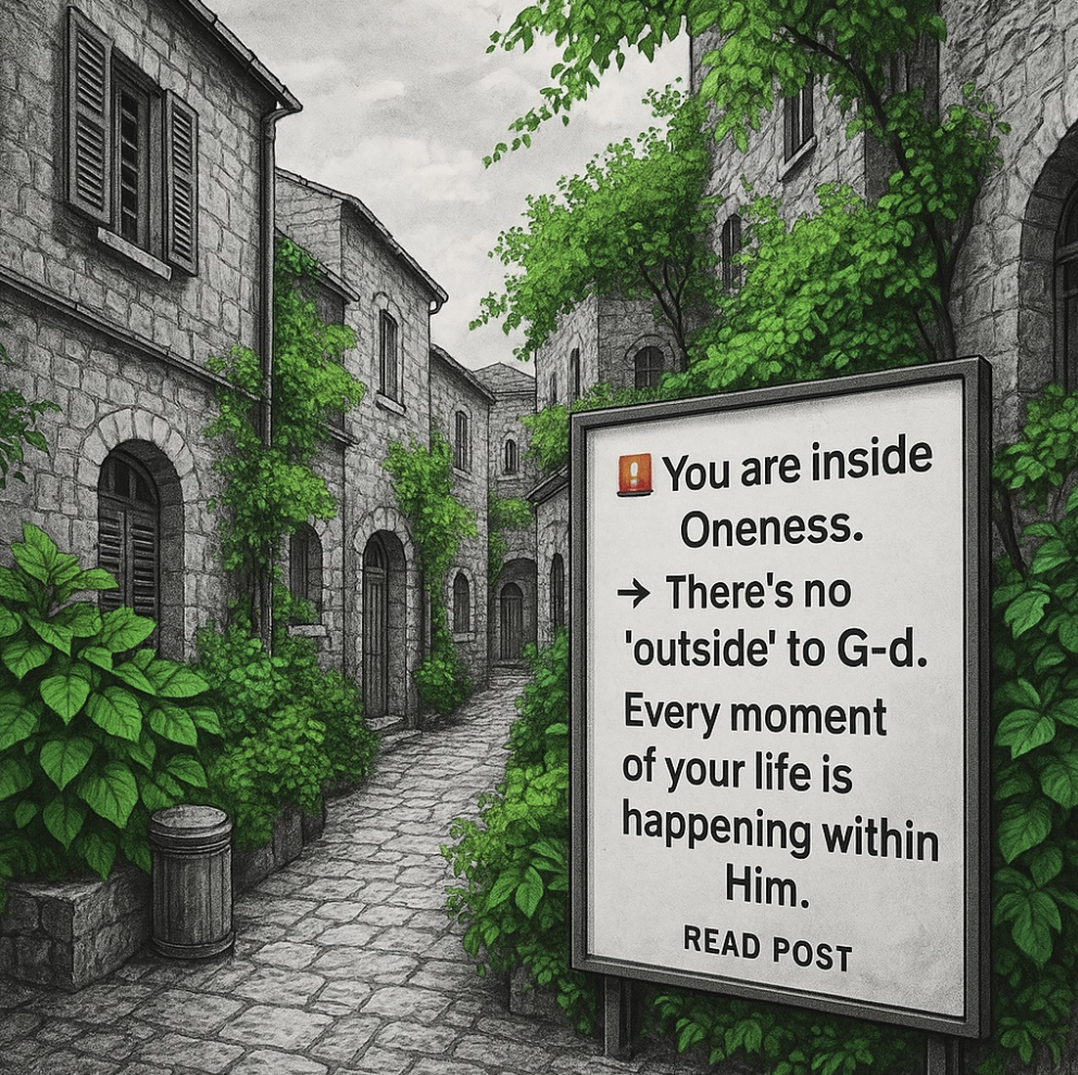 sign about being inside oneness.