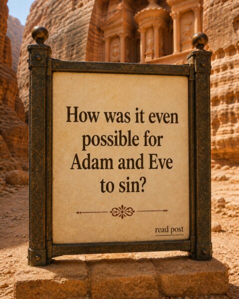 How was it even possible for Adam and Eve to sin?