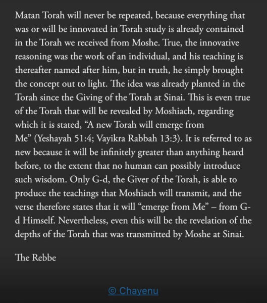 There will not be another “Sinai moment”