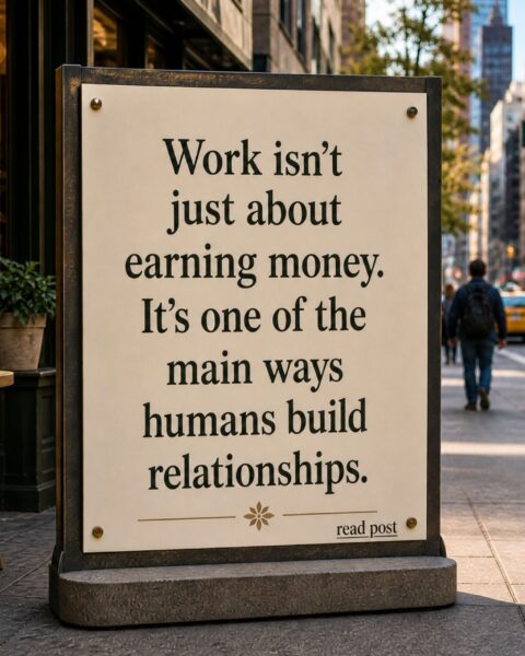 Work is a blessing.