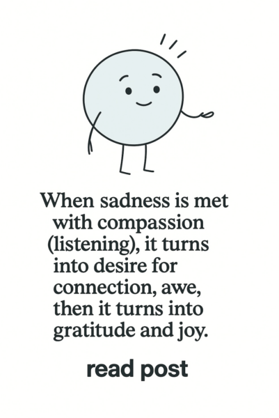 Sadness isn’t the opposite of awe.