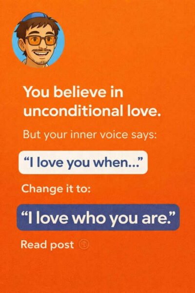 We believe in unconditional love from the Creator.