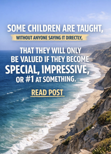 Some parents teach this without saying it: