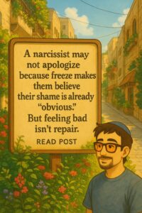 Some narcissists don’t apologize