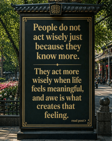 People do not live wisely