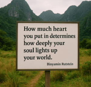 Your heart literally changes your reality.