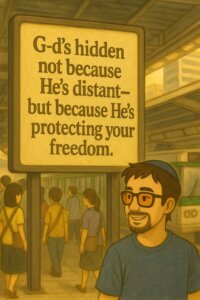 Life feels confusing sometimes because G-d hides Himself on purpose.