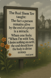 Prayer isn’t survival.