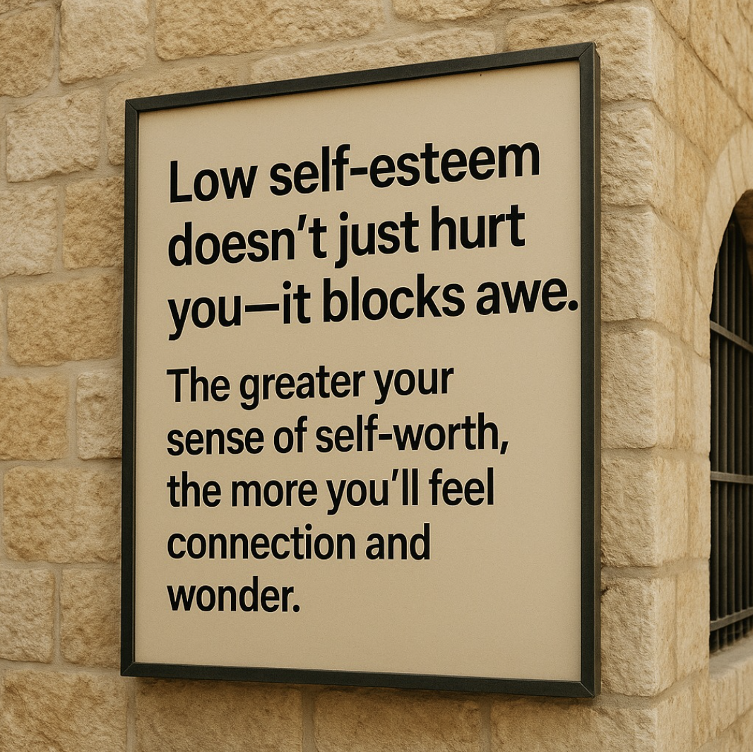 Sign about low self-esteem