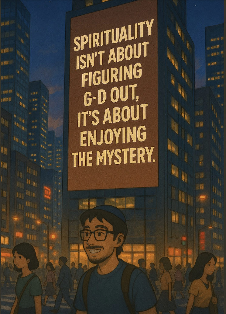 Man and Sign about spirituality