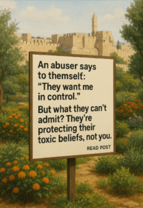 The #1 lie abusers tell themselves.