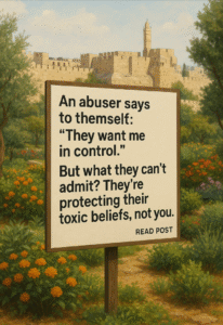 The #1 lie abusers tell themselves.