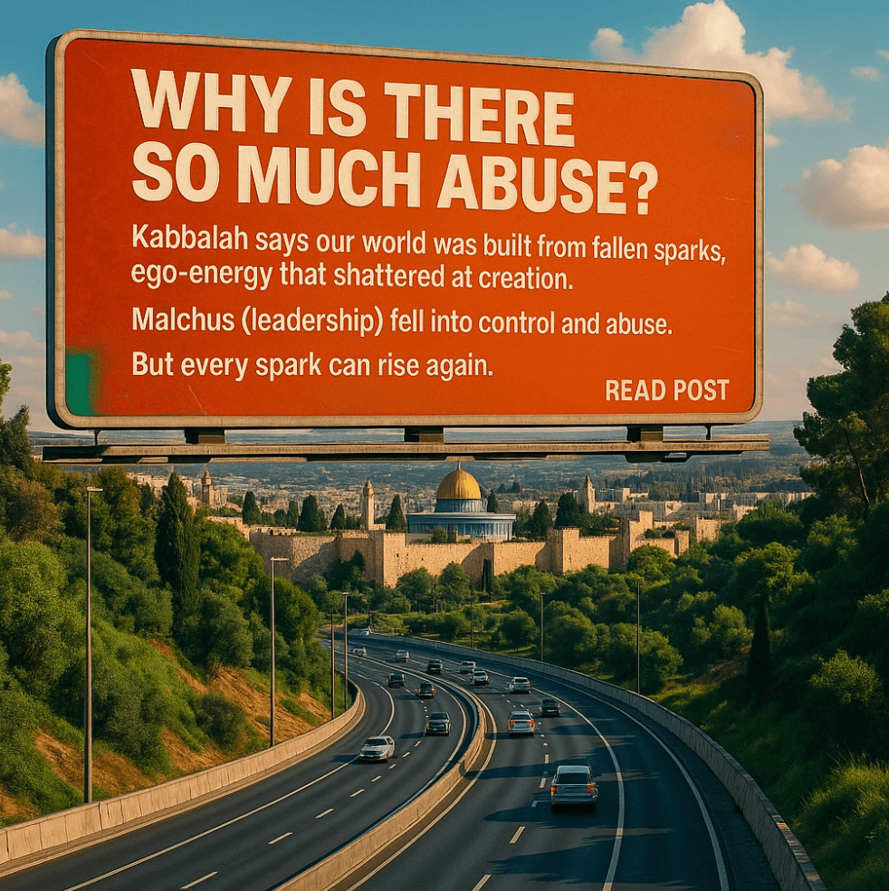 Kabbalah teaches that when G-d began creation,