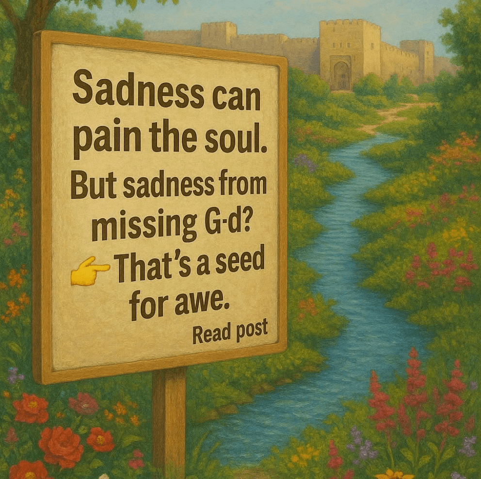Is sadness an ingredient in awe?