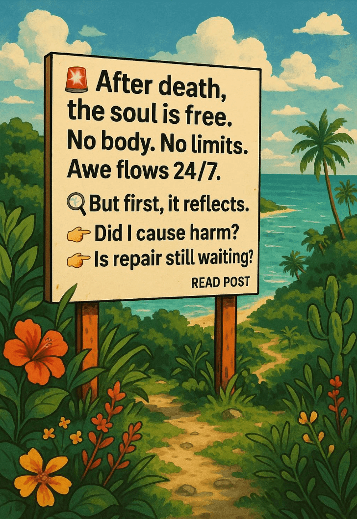 After death, the soul is free.