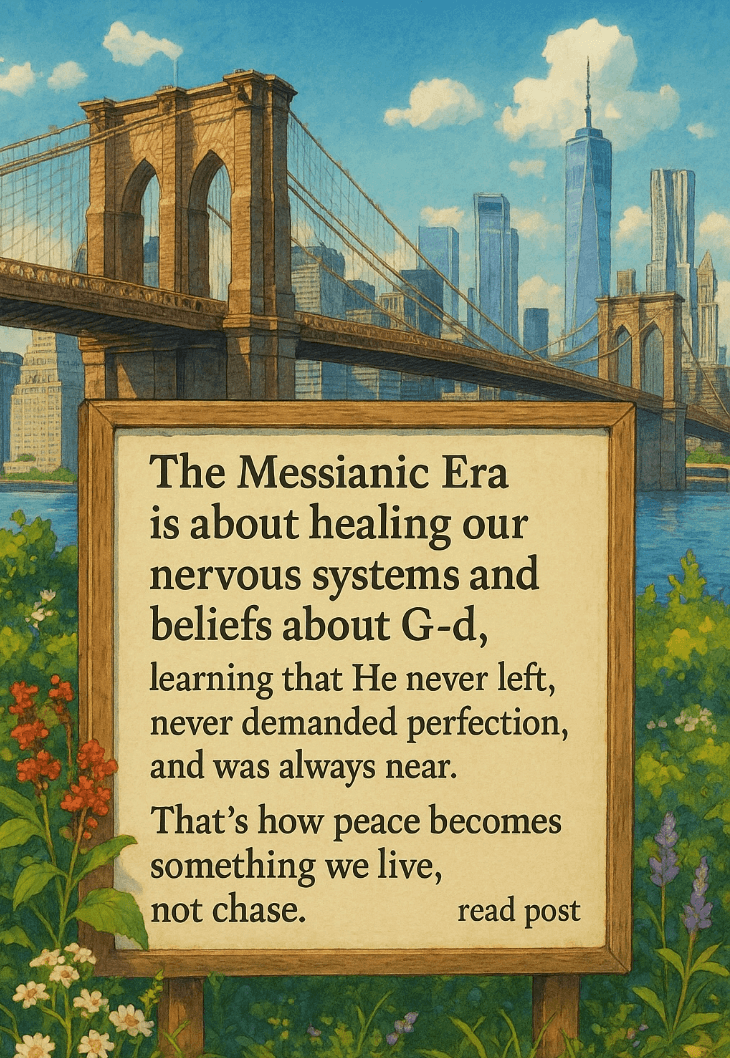 Because of trauma, we’ll live with deeper peace in the World to Come.