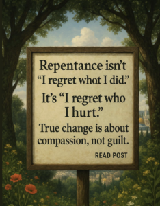 Repentance isn’t: