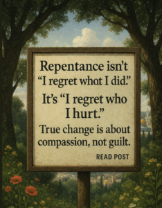 Repentance isn’t: