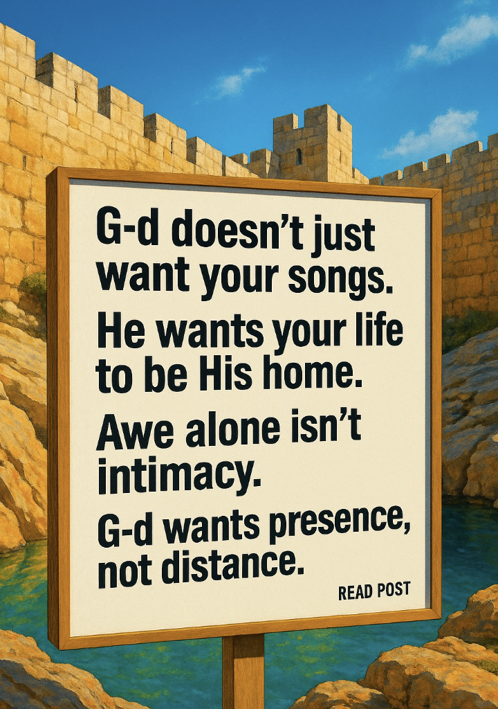 Not all “relationships with G-d” are the same.