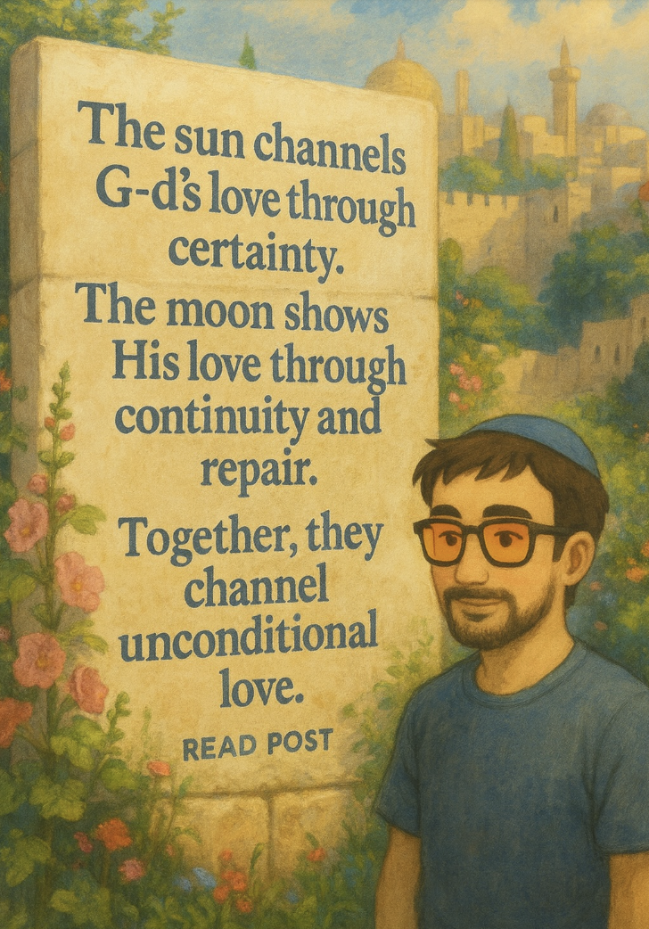 The sun isn’t the only metaphor for G-d’s love.
