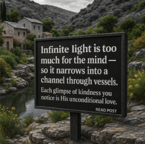 Why you only feel G-d’s love in glimpses.