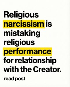 Religious narcissism