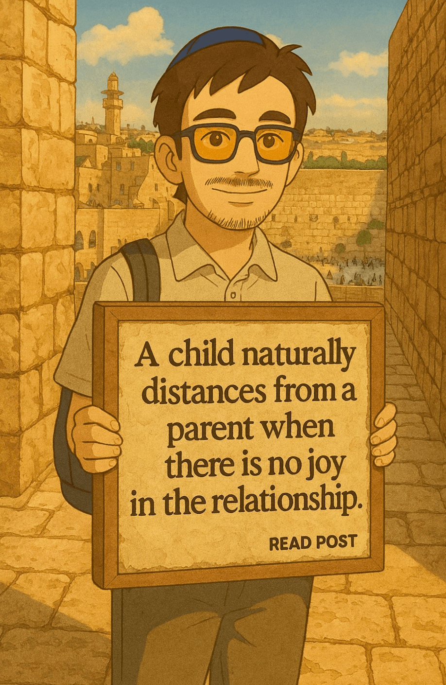 Sign about a child distancing themselves from a parent