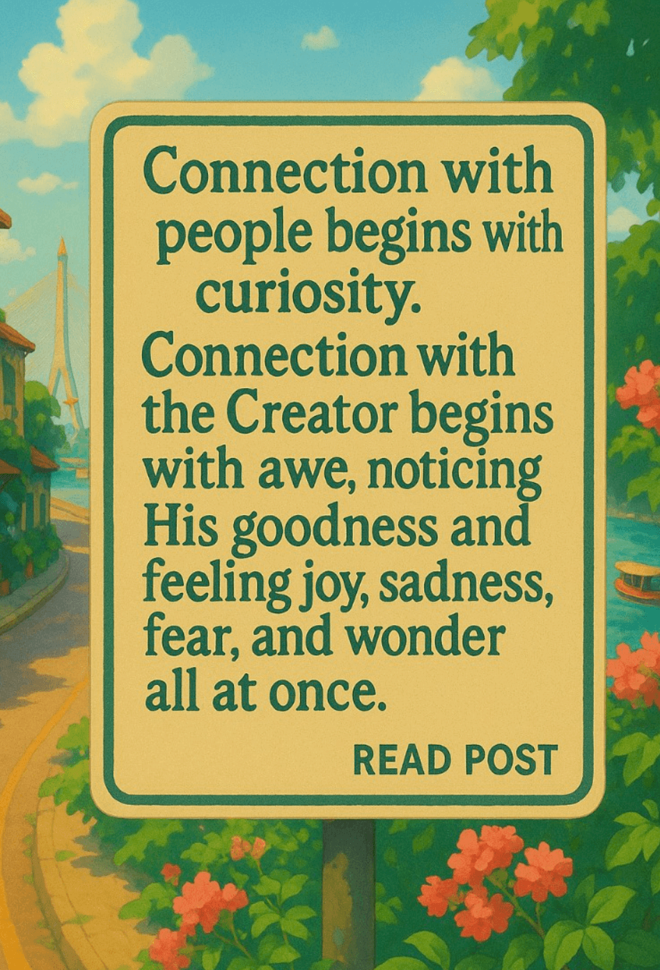 Sign about connection with people