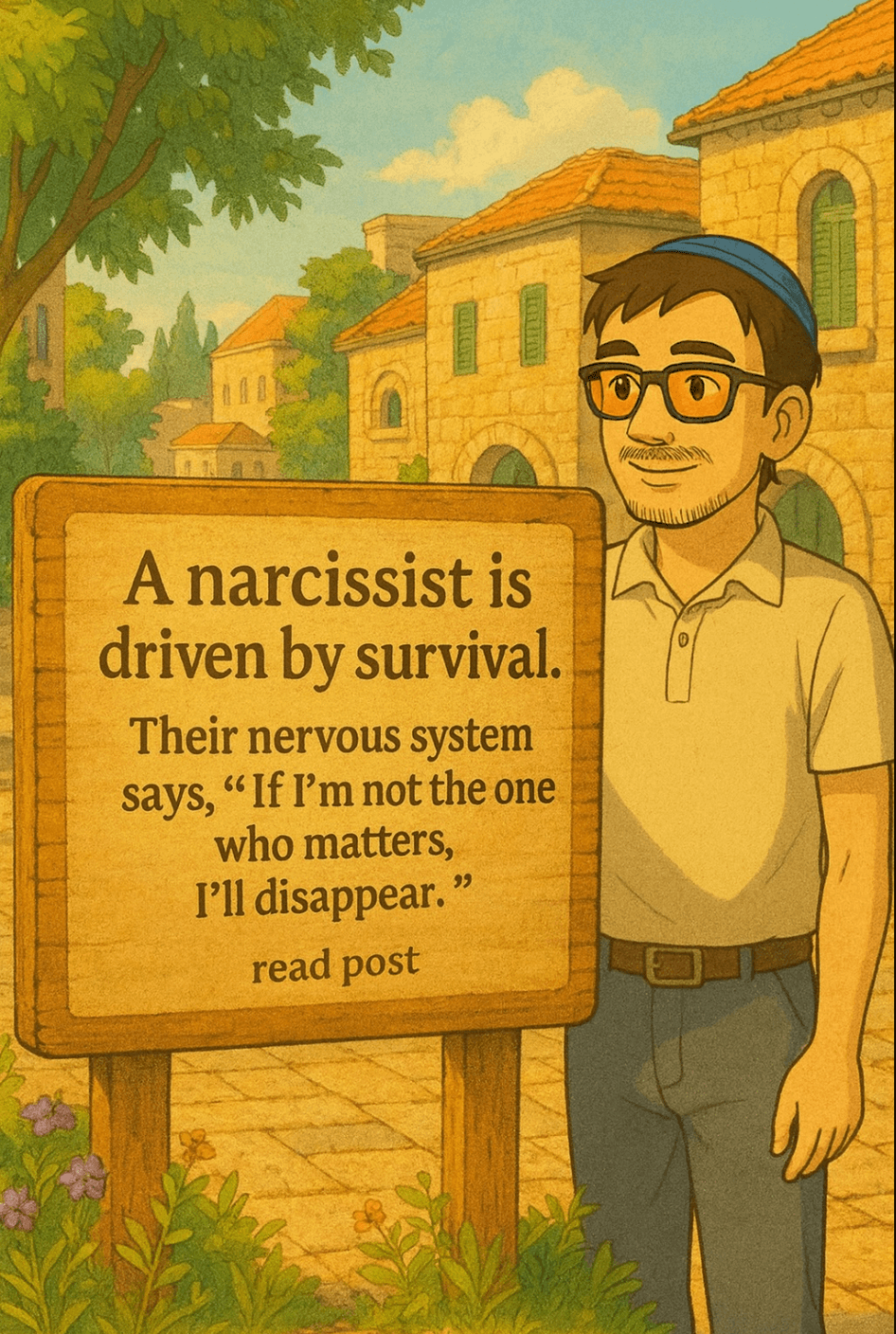 Sign about a narcissist driven by survival