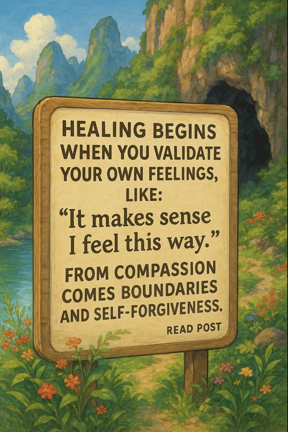 Sign about healing and your own feelings
