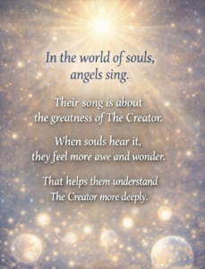 In the world of souls, there is no physical body.