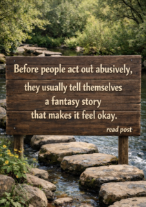 People don’t suddenly lose control.