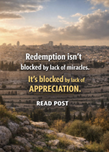 Redemption isn’t blocked by lack of miracles.