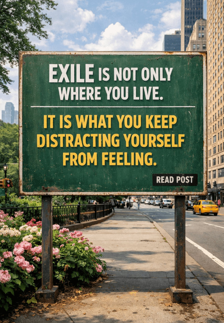 sign about exile