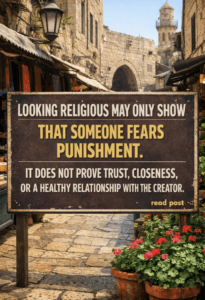Some people look very religious,