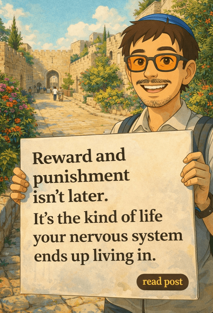 Sign about reward and punishment