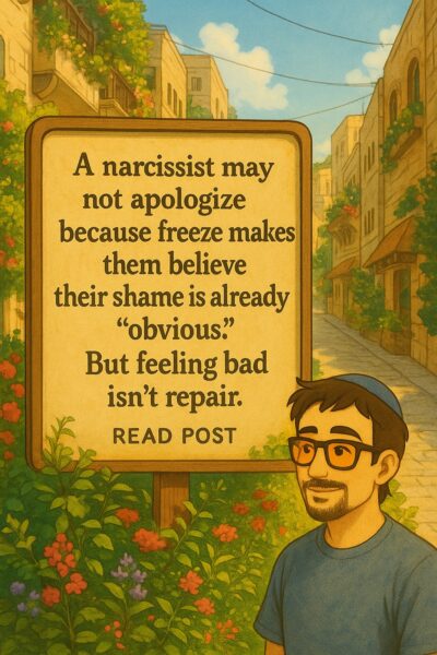 Some narcissists don’t apologize