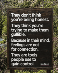 A narcissist with abusive thinking