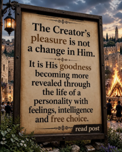 Creation means The Creator