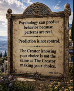 Free will is not what people usually think it is.