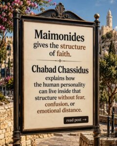 The 13 Principles of Faith are not only a list of beliefs
