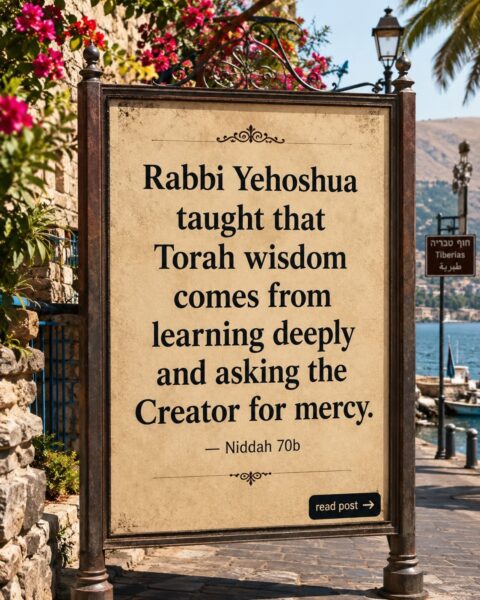 People asked Rabbi Yehoshua